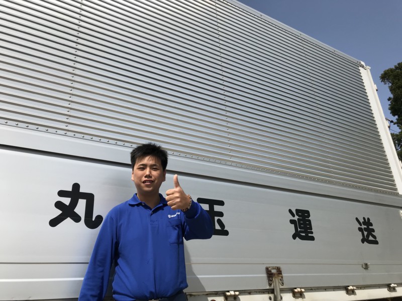 ドライバー職に憧れ、入社前に大型免許を取得